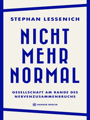cover image of Nicht mehr normal
